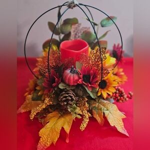 Fall table decor - homemade